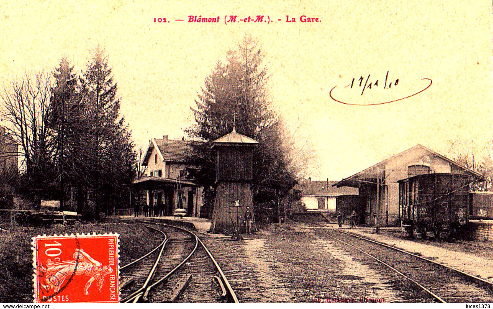 54 / BLAMONT / La Gare / TRES BEAU PLAN /  RARE - Blamont