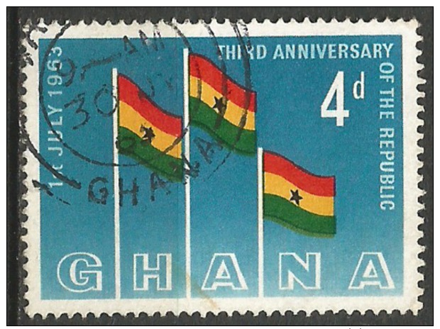 GHANA - N° YT 136 Oblit - Poste Aérienne