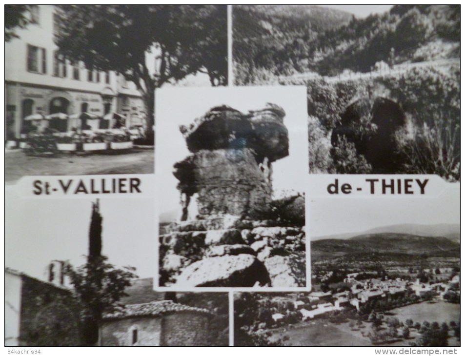 CPSM 06 Alpes Maritimes Saint Vallier De Thiey Station Estivale Multivue - Autres & Non Classés