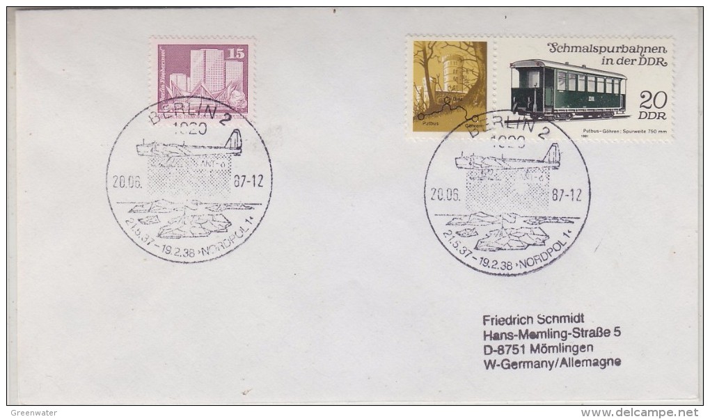 DDR 1987 Nordpol 1 Cover Ca Berlin 2 20.06.87 (30749) - Other & Unclassified