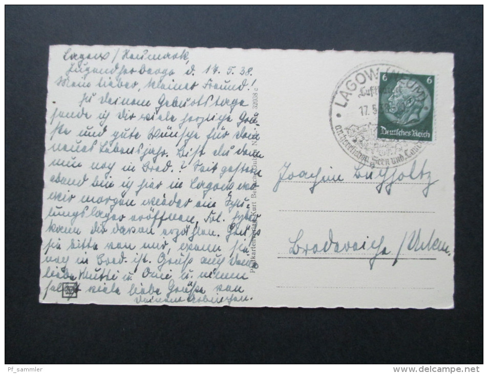 Ehemalige Deutsche Gebiete Neumark Lagow. Sonderstempel. Kurt Bellach Guben - Neumark