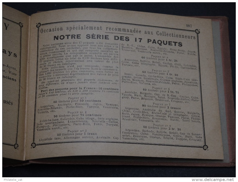 FRANCE – Petit album du collectionneur Arthur Maury – Vierge et bon très état – Pour collectionneur Maury – 17148