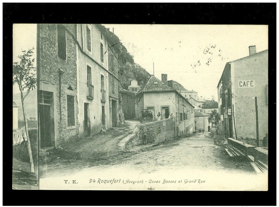 France  : Roquefort  Caves Basses Et Grand´ Rue - Roquefort