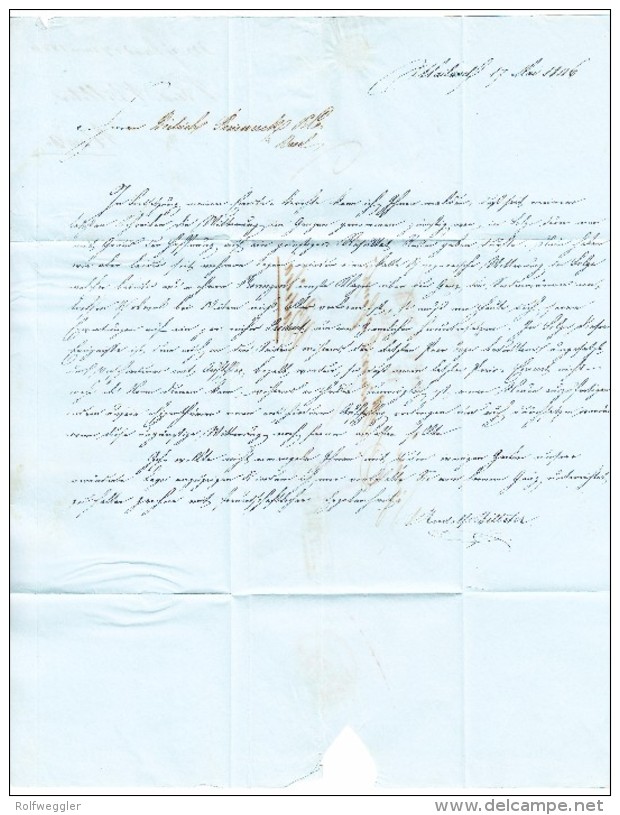 MILANO 17 MAG 2-Zeil Stempel Rot AFFR. FRONTIERA Im Kasten Auf Brief Nach Basel - ...-1845 Préphilatélie