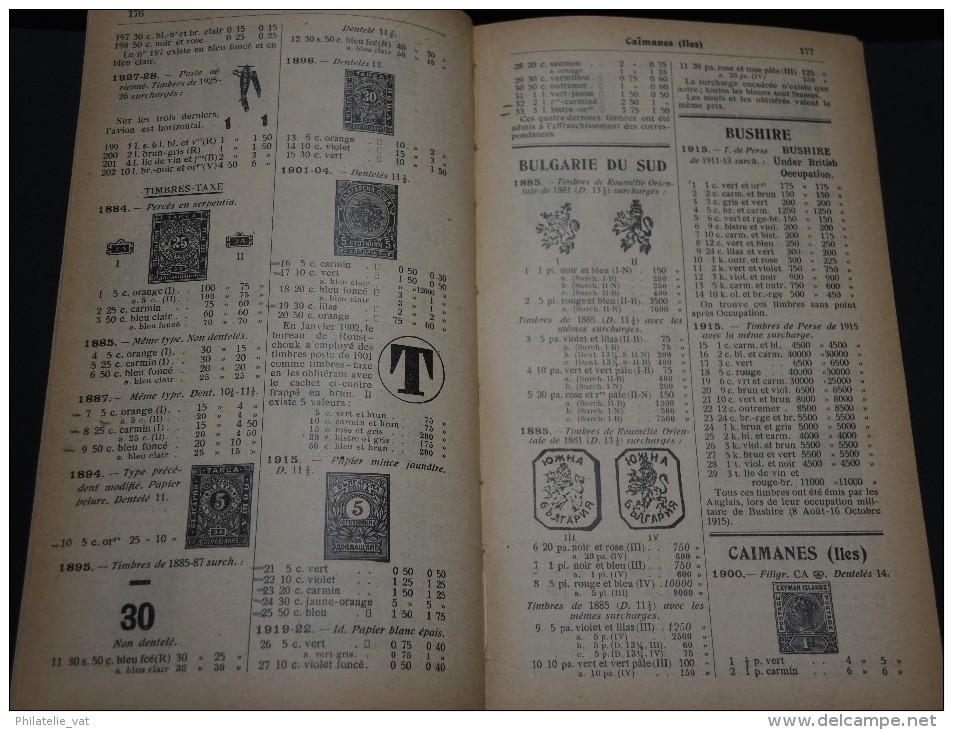 FRANCE – Catalogue Yvert et Tellier Champion 1929 – Bonnes références – Lot n° 17149