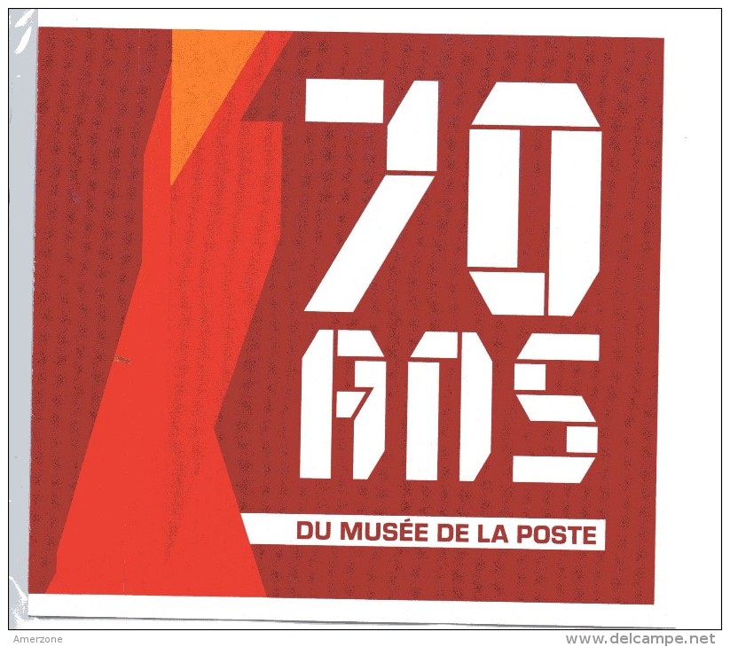 COLLECTOR 70 ANS DU MUSEE DE LA POSTE AVEC 4 TIMBRES  NEUF SOUS PLASTIQUE - Neufs