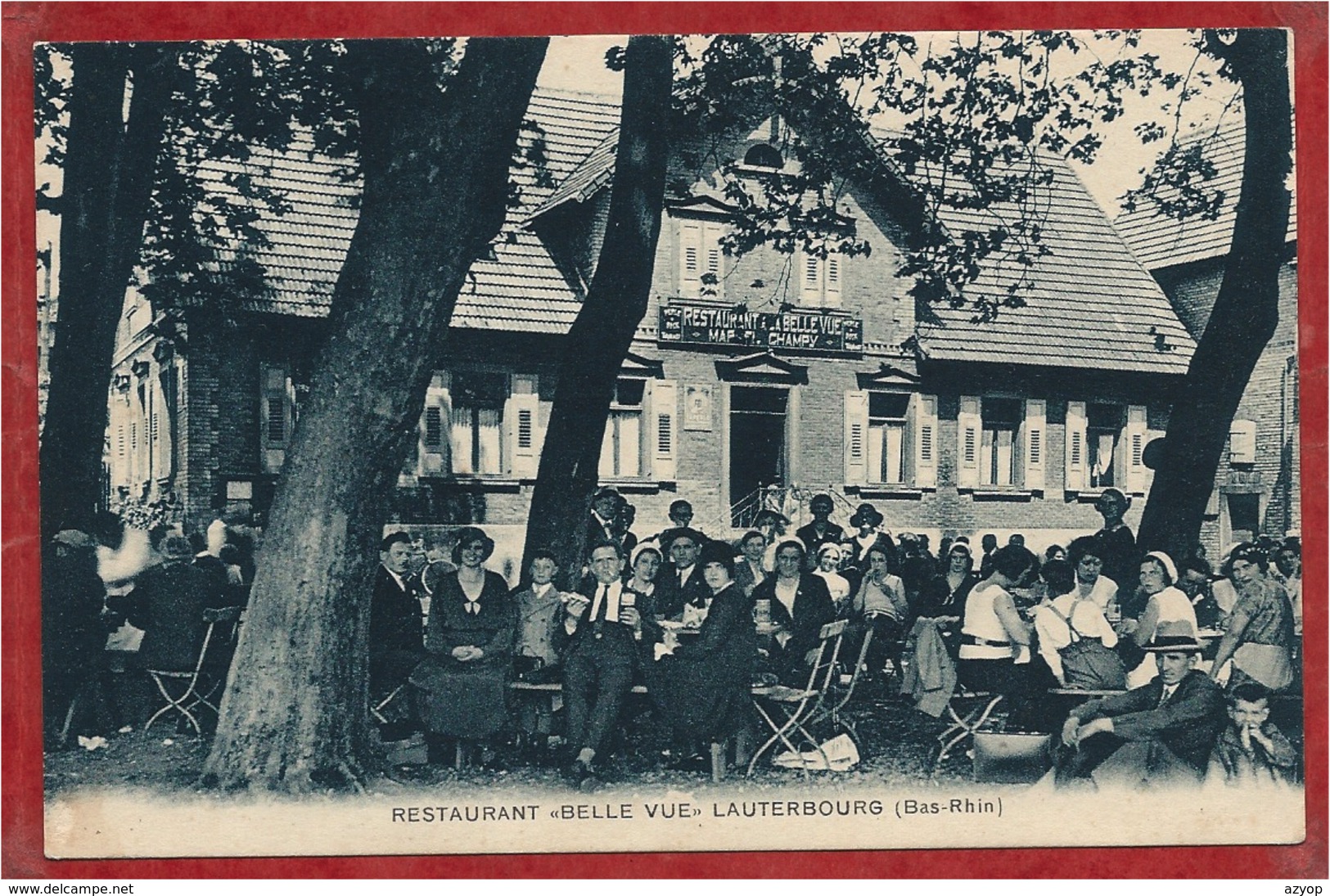 67 - LAUTERBOURG - Restaurant " Belle Vue " - Terasse - Lauterbourg