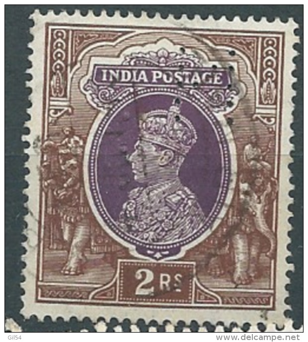 Indes Anglaise - Yvert N°156 Oblitéré  Perforé H   -    Ai21804 - 1936-47 Roi Georges VI