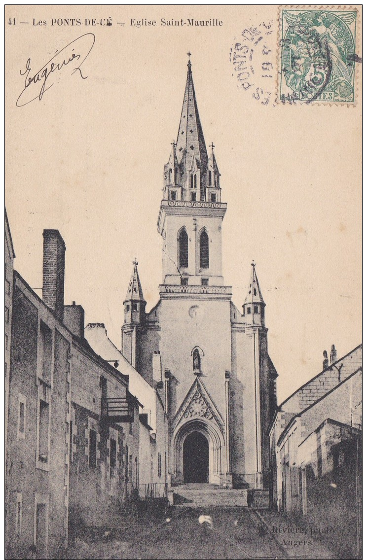 28q - 49 - Les Ponts-de-Cé - Maine-et-Loire - Eglise Saint-Maurille -n° 41 - Les Ponts De Ce