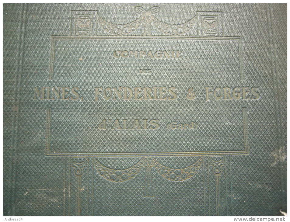 Livre Pub Cie Mines Fonderies Et Forges D'Alais 1911 Nombreuses Photos Et Plans Techniques Environ 100 Pages - Publicidad