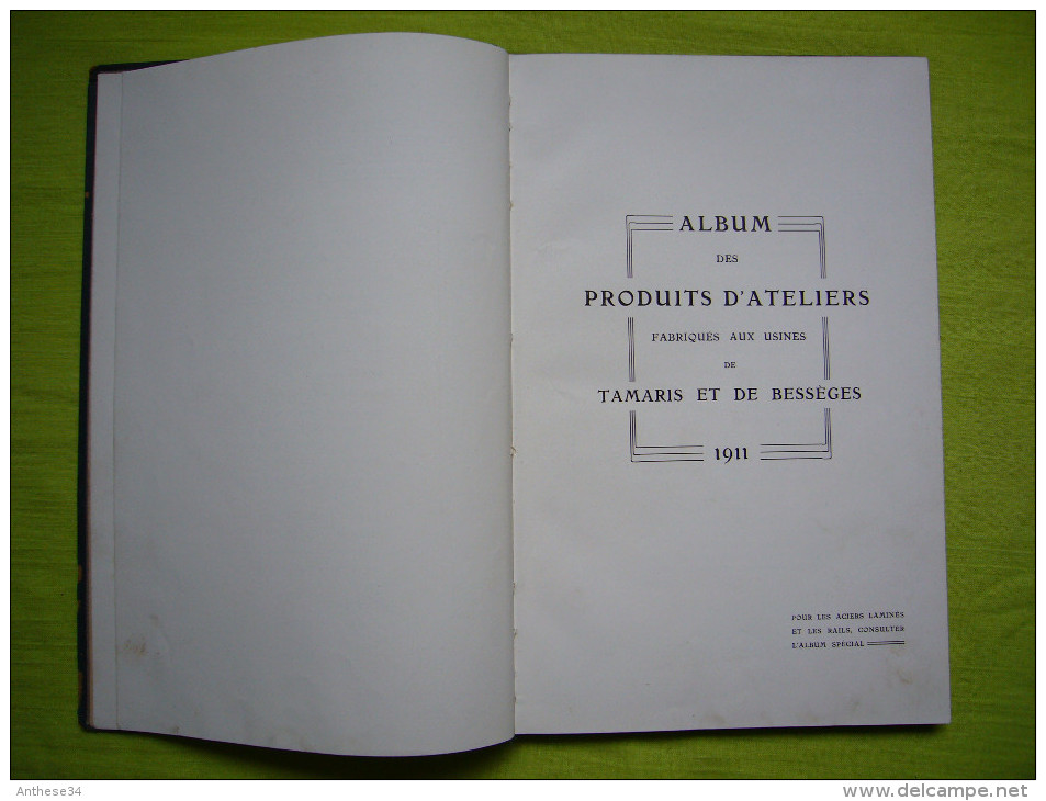 Livre Pub Cie Mines Fonderies Et Forges D'Alais 1911 Nombreuses Photos Et Plans Techniques Environ 100 Pages - Publicidad