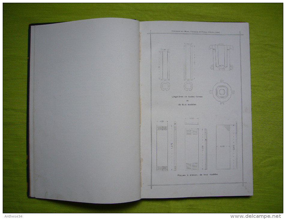 Livre pub Cie mines fonderies et forges d'Alais 1911 nombreuses photos et plans techniques environ 100 pages