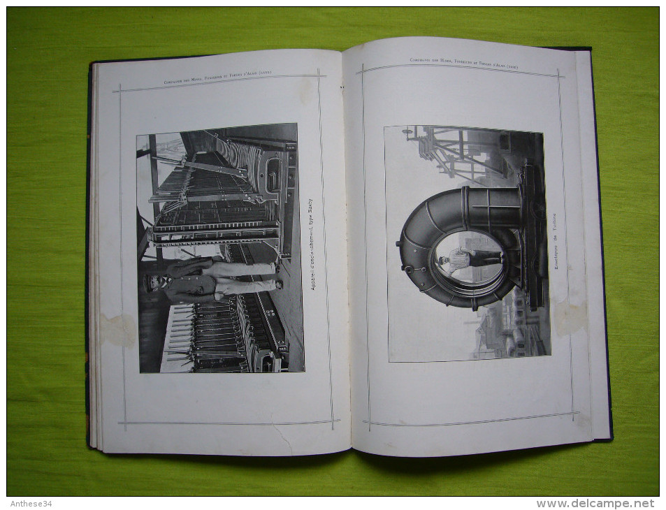 Livre pub Cie mines fonderies et forges d'Alais 1911 nombreuses photos et plans techniques environ 100 pages