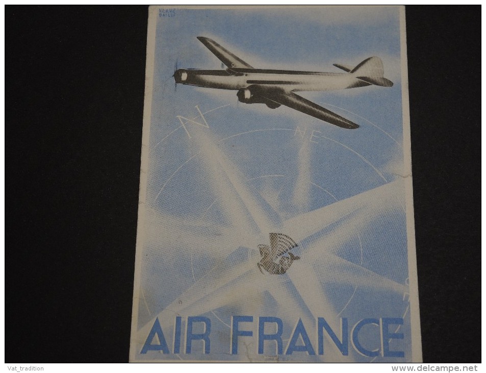 FRANCE / SÉNÉGAL - Carte Air France De Dakar Pour Limoges Du 1er Janvier 1938 - A Voir - L 437 - Posta Aerea