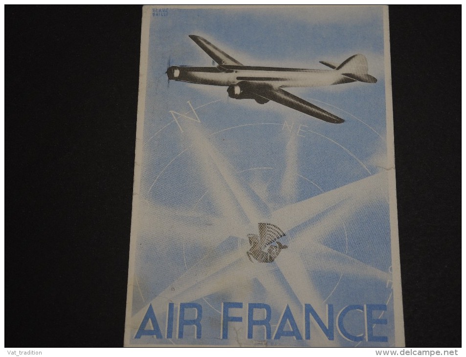 FRANCE / SÉNÉGAL - Carte Air France De Dakar Pour Limoges Du 1er Janvier 1938 - A Voir - L 437 - Luchtpost