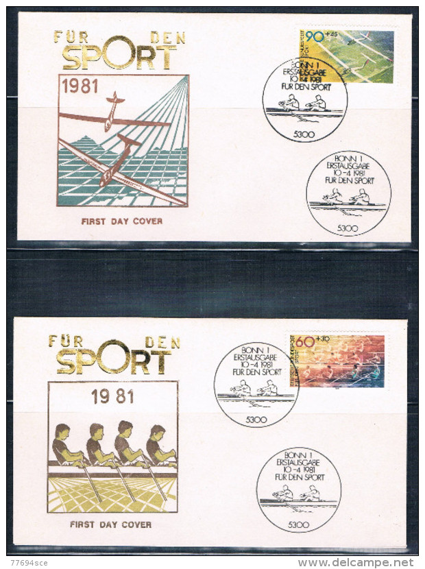 1981  Für Den Sport  (2 Briefe) - 1981-1990