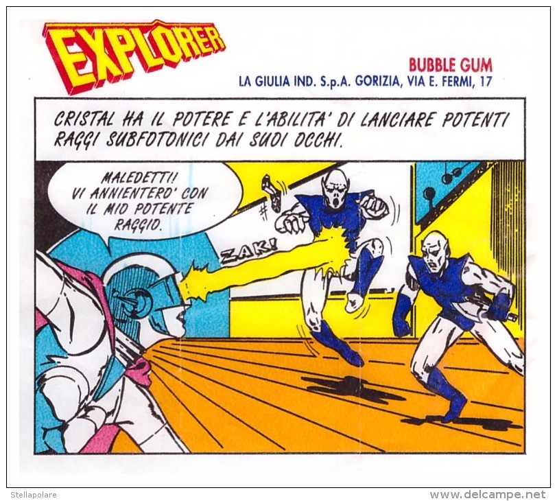 EXPLORER - 1980 About, LA GIULIA ITALIA BUBBLE GUM INNER WRAPPER ORIGINAL 7 - Altri & Non Classificati