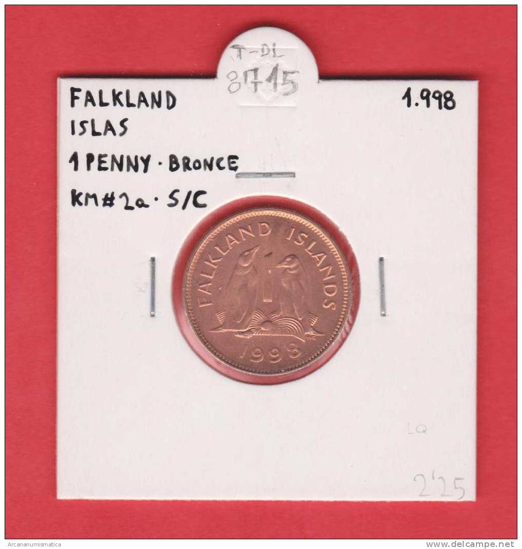 FALKLAND  ISLAS  1  PENNY  BRONCE  1.998  KM#2a   SC/UNC     DL-8715 - Sonstige – Amerika