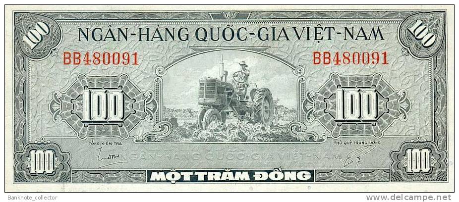 Vietnam, South - Vietnam, Pick 8 B, 100 Dong, 1955 ! - Vietnam
