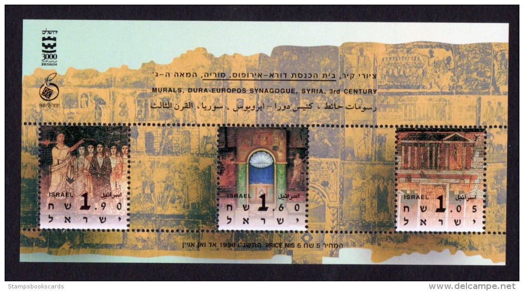 Israel Dura-Europos Synagogue Syria Murals 1996 Miniature Sheet Mnh - Unused Stamps (with Tabs)