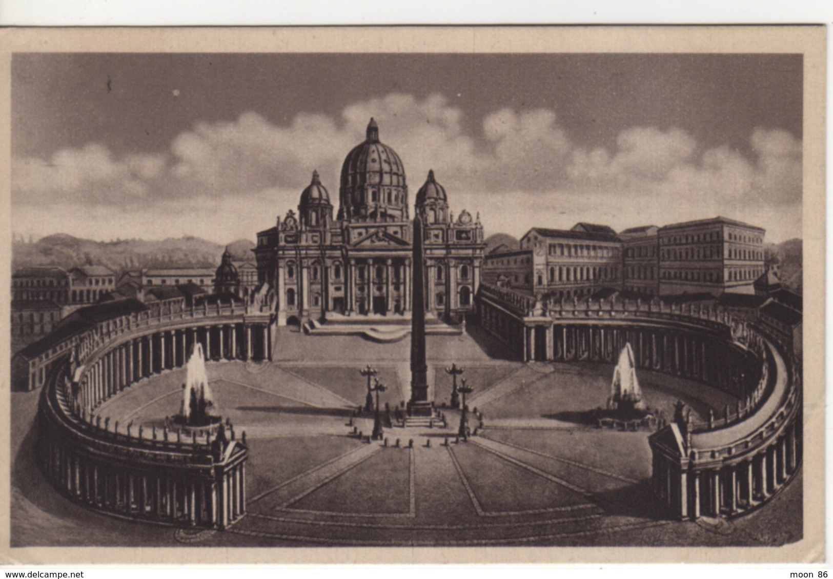 ITALIE - ROMA ROME -  PLACE ST PIETRO  -  Saint Pierre - Places & Squares