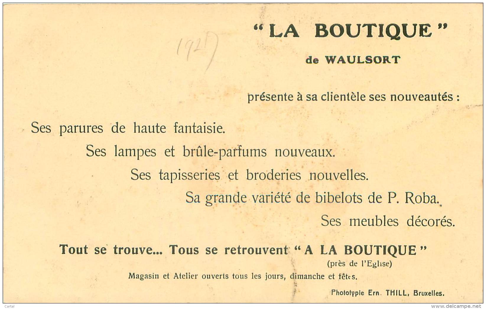 "LA BOUTIQUE" De Waulsort - Hastière