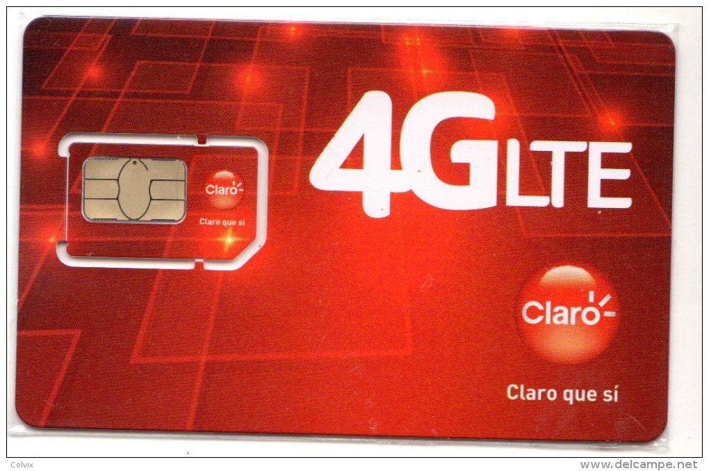 COSTA RICA CARTE GSM CLARO Verso Numeroté - Costa Rica