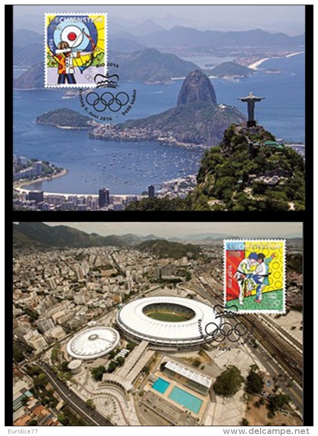 Lienchtenstein 2016 - Summer Olympics In Rio Maxicard Set - Neufs
