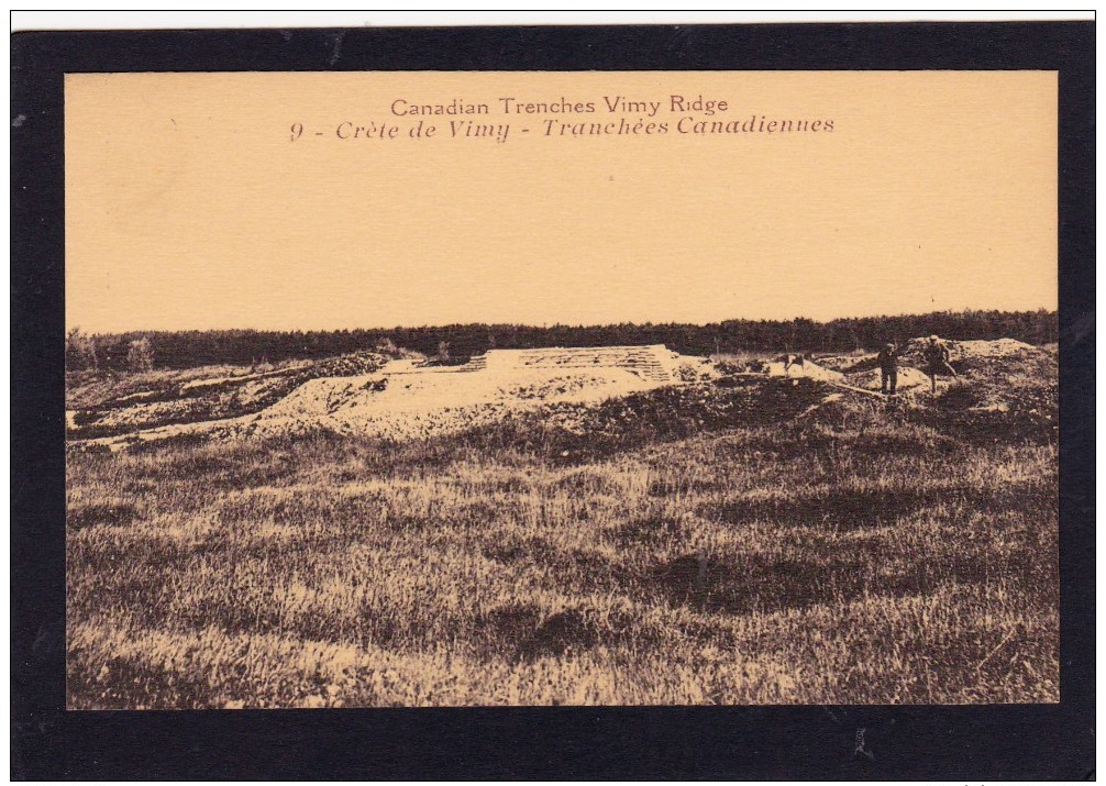 Reproduction?,Old Card Of Canadian Trenches,Vimy Ridge,Nord-Pas-de-Calais Region Of France,.,N38.. - Nord-Pas-de-Calais