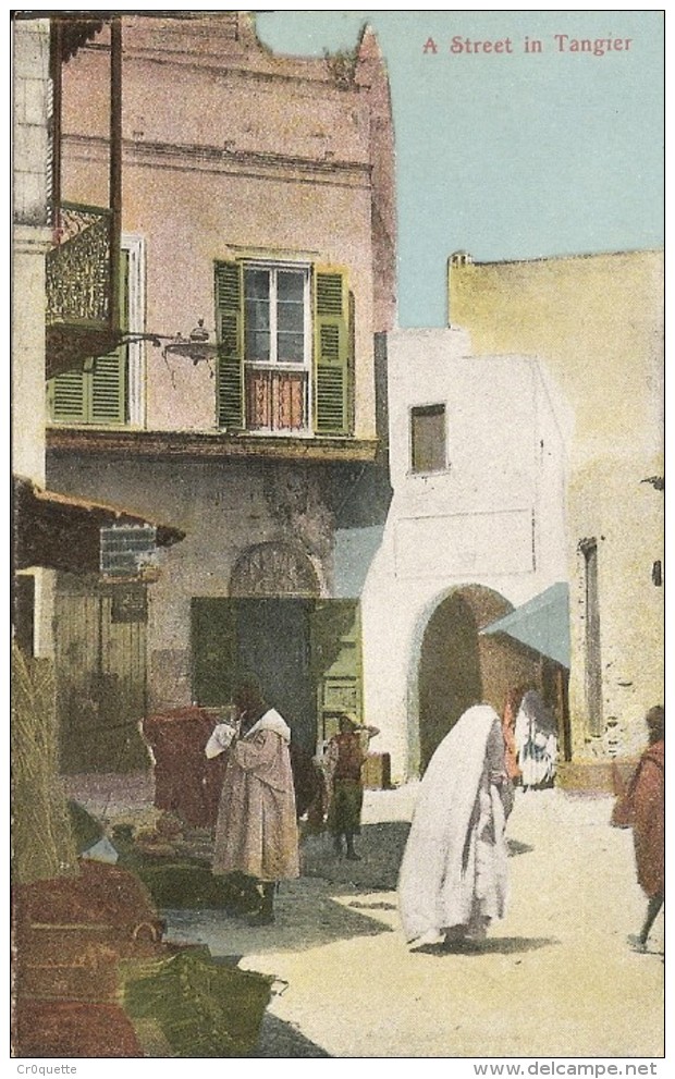 AFRIQUE MAROC TANGER - UNE RUE Vers 1920 - Tanger