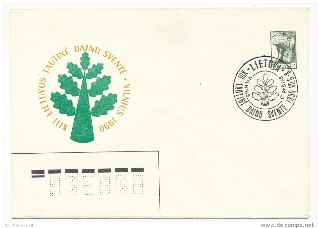 LITUANIE - 8 Enveloppes - Entiers Postaux Oblitérées, Dont Affranchissements Complémentaires - Lituanie