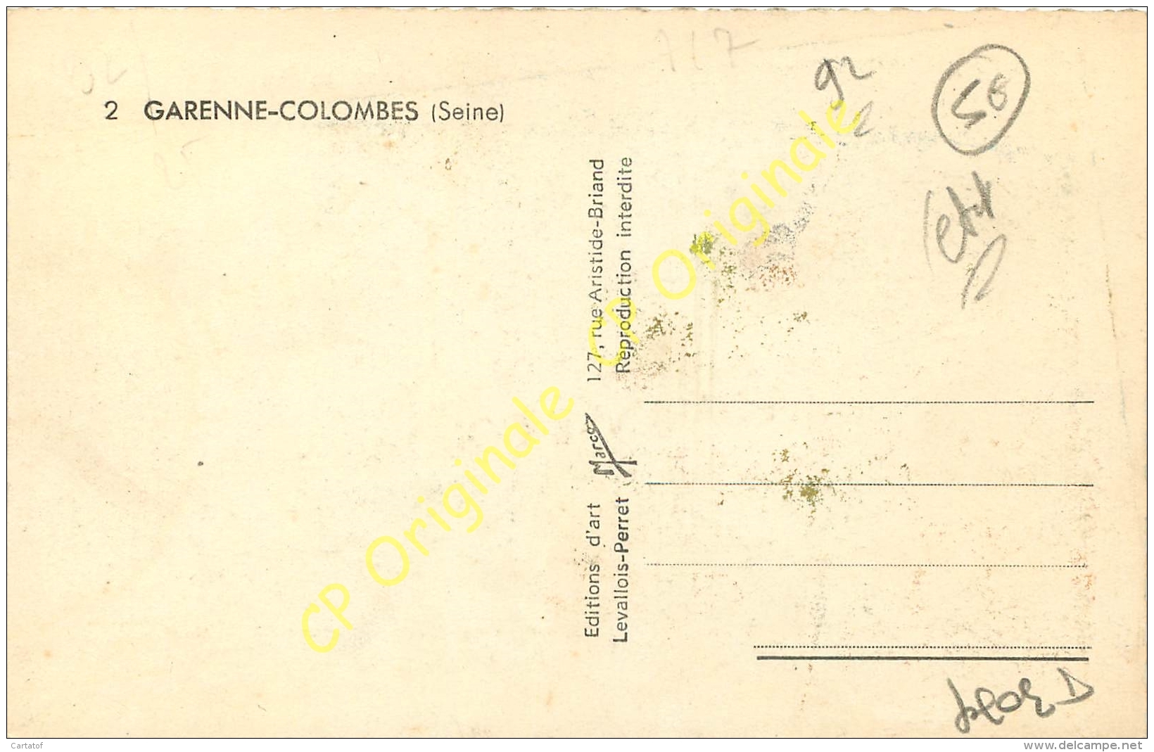 92. LA GARENNE COLOMBES .  CP Multivues . - La Garenne Colombes