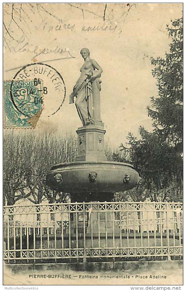 87 - 270616 - PIERRE-BUFFIÈRE - Fontaine Monumentale - Place Adeline - Pierre Buffiere