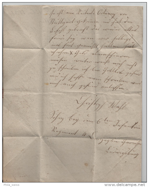 1831 Brief Von Ludwigsburg Nach Gaildorf - Vorphilatelie