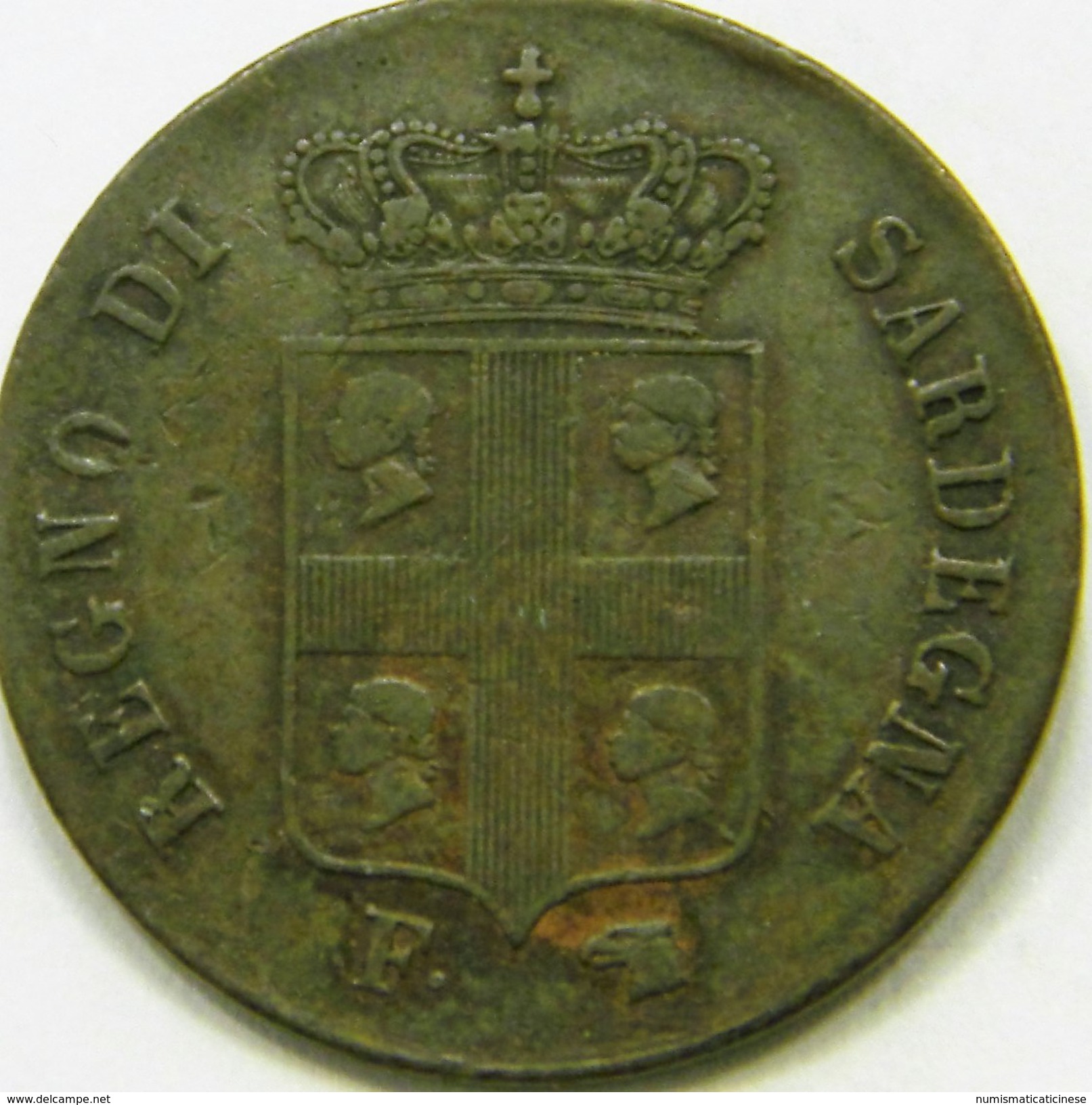 5  CENTESIMI  1842    CARLO ALBERTO -  Regno Di Sardegna -  Casa Savoia - Italian Piedmont-Sardinia-Savoie