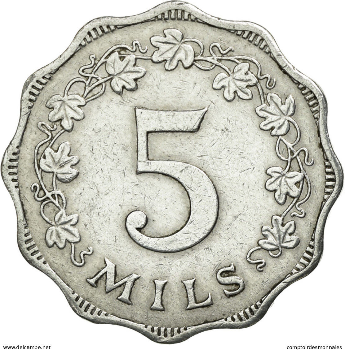 Monnaie, Malte, 5 Mils, 1972, British Royal Mint, TTB+, Aluminium, KM:7 - Malte