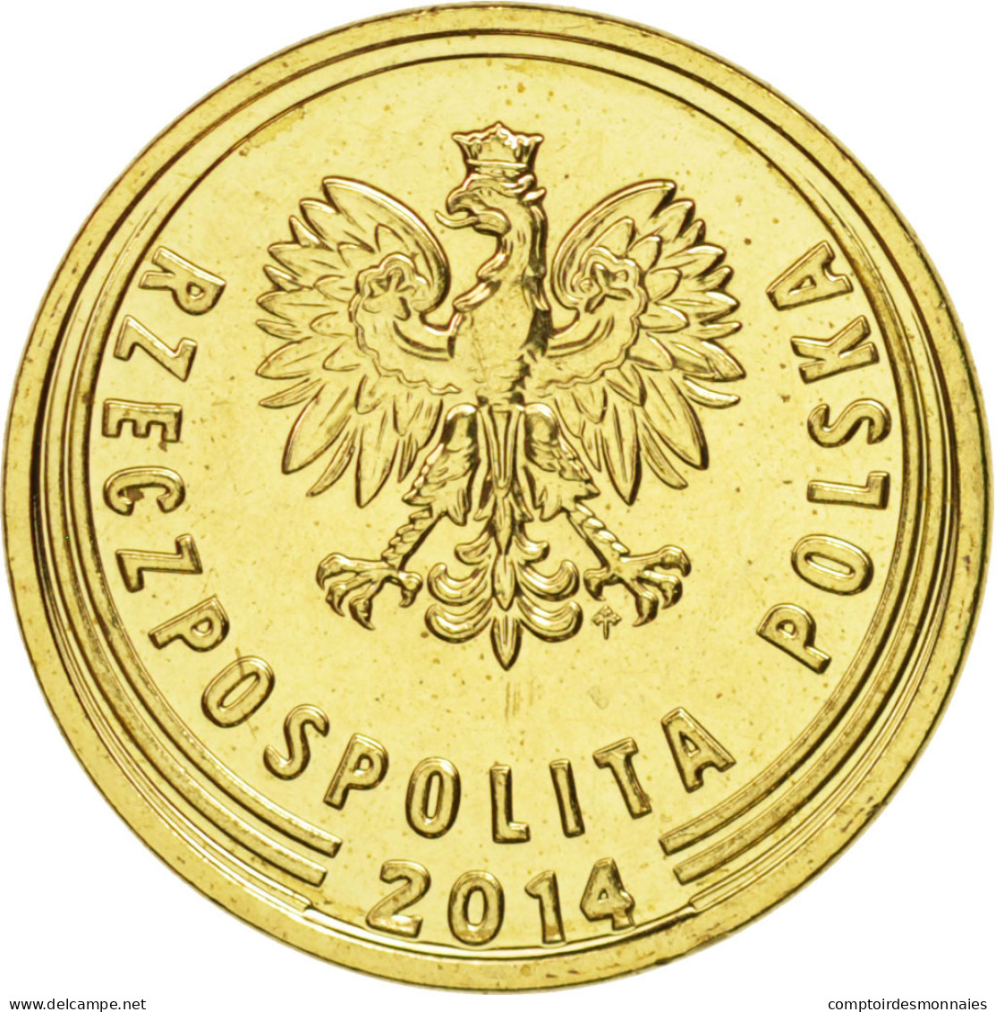 Monnaie, Pologne, 2 Grosze, 2014, Warsaw, SPL, Laiton - Pologne