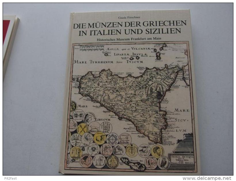 Mainzer Münzen , 1982 , Die Münzen der Griechen in Italien und Sizilien , 2 Bände - Numismatik / Münzkunde , Mainz !!!