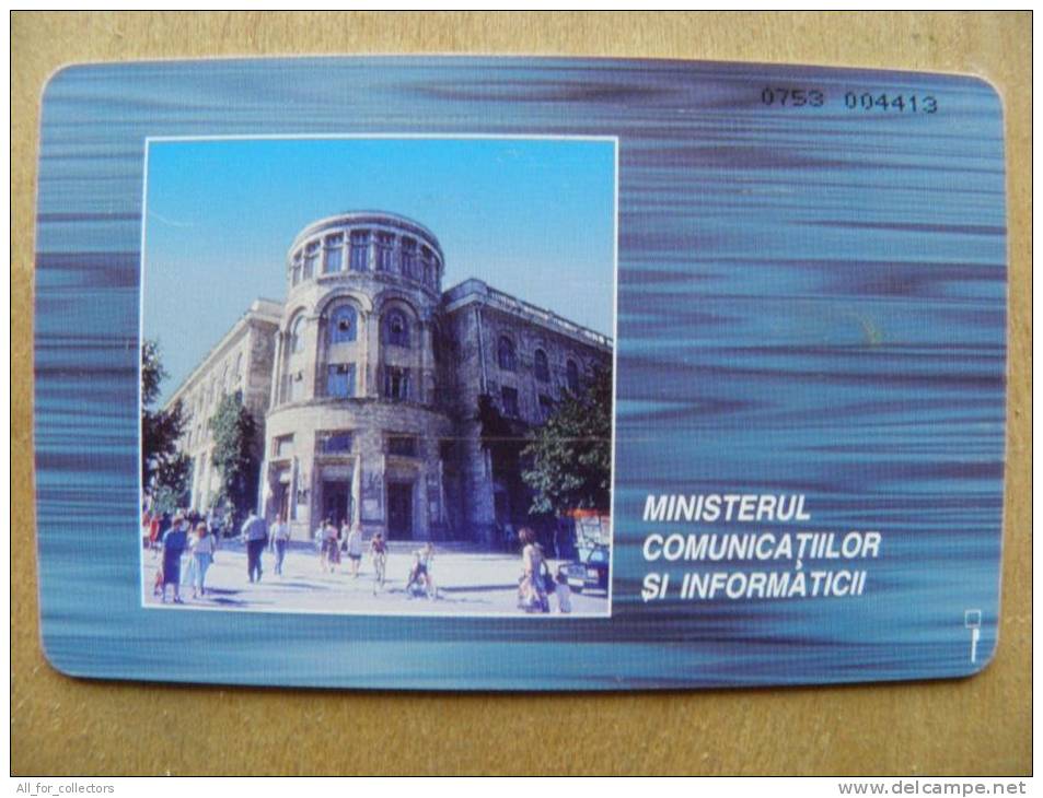 Chip Phone Card From Moldova, 2 Photos, 42 500 12/97, Flaf, Coat Of Arms, Eagle, Building - Moldawien (Moldau)
