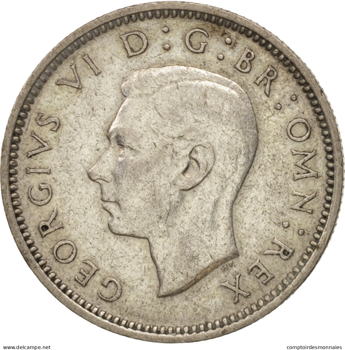 Monnaie, Grande-Bretagne, George VI, 6 Pence, 1945, TTB+, Argent, KM:852 - H. 6 Pence