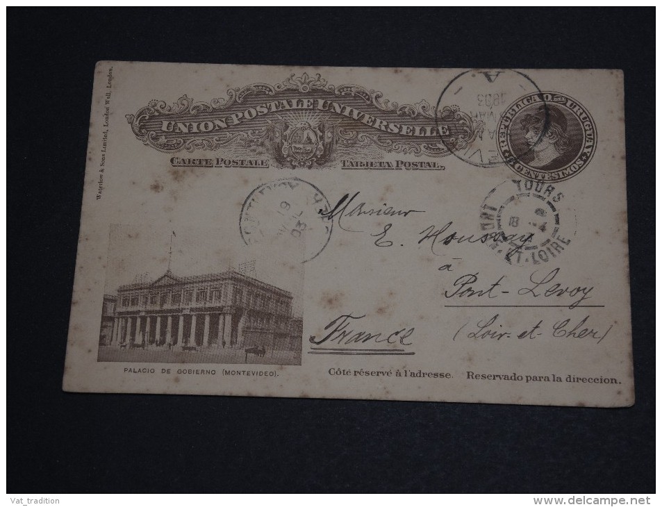 URUGUAY - Entier Postal Pour La France En 1893  - A Voir - L 477 - Uruguay
