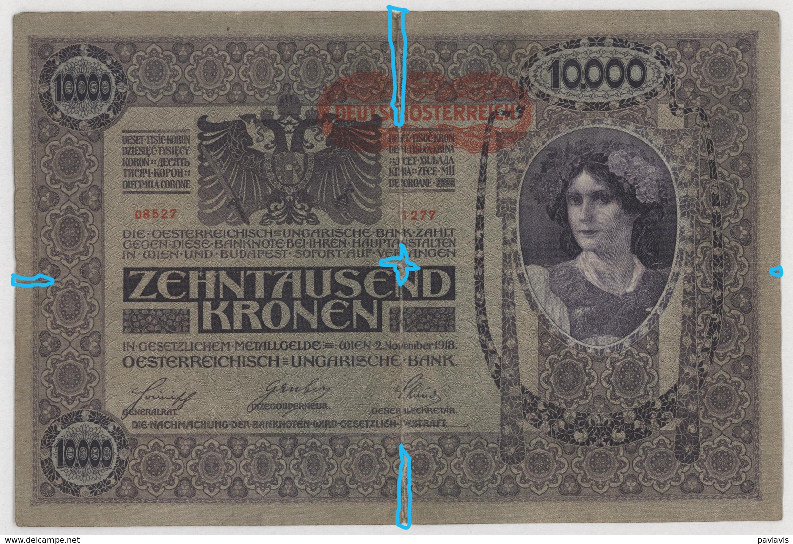 Zehntausend Kronen / 10 000 Kronen - Österreich-Ungarn / Austria-Hungary - Year 1918 - Other - Europe