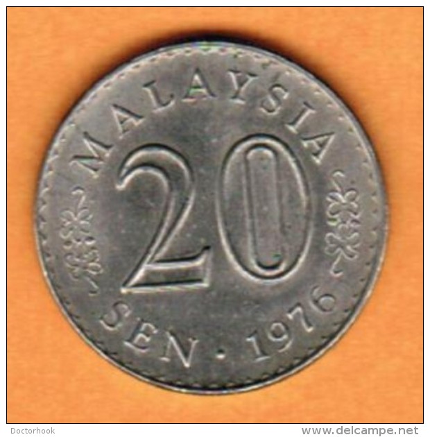 MALAYSIA  20 SEN 1976 (KM # 4) - Malaysie