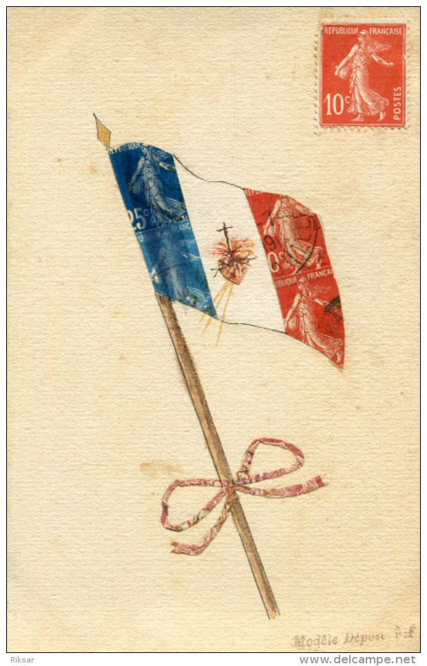 TIMBRE(REPRESENTATION) DRAPEAU - Briefmarken (Abbildungen)