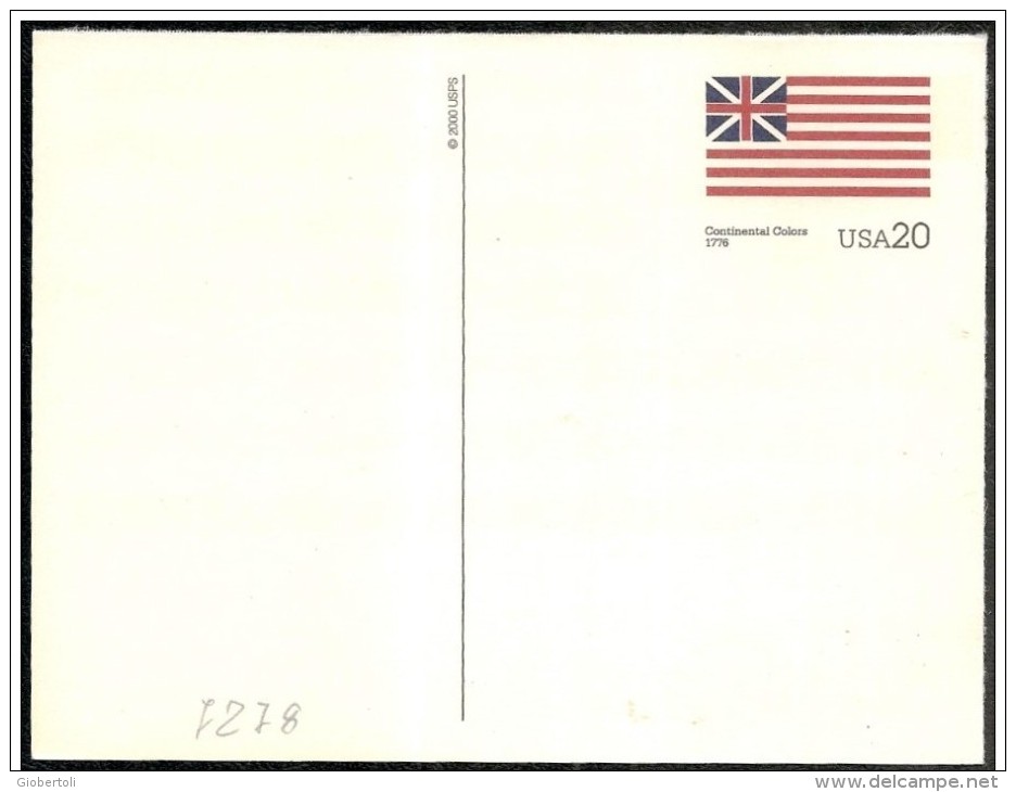 Stati Uniti/États-Unis/United States: Intero, Stationery, Entier, Evoluzione Della Bandiera USA, Evolution Of USA Flag, - Buste