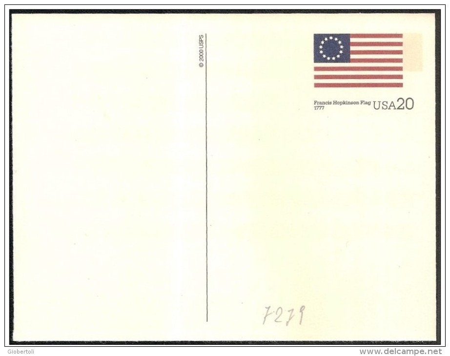 Stati Uniti/États-Unis/United States: Intero, Stationery, Entier, Evoluzione Della Bandiera USA, Evolution Of USA Flag, - Buste