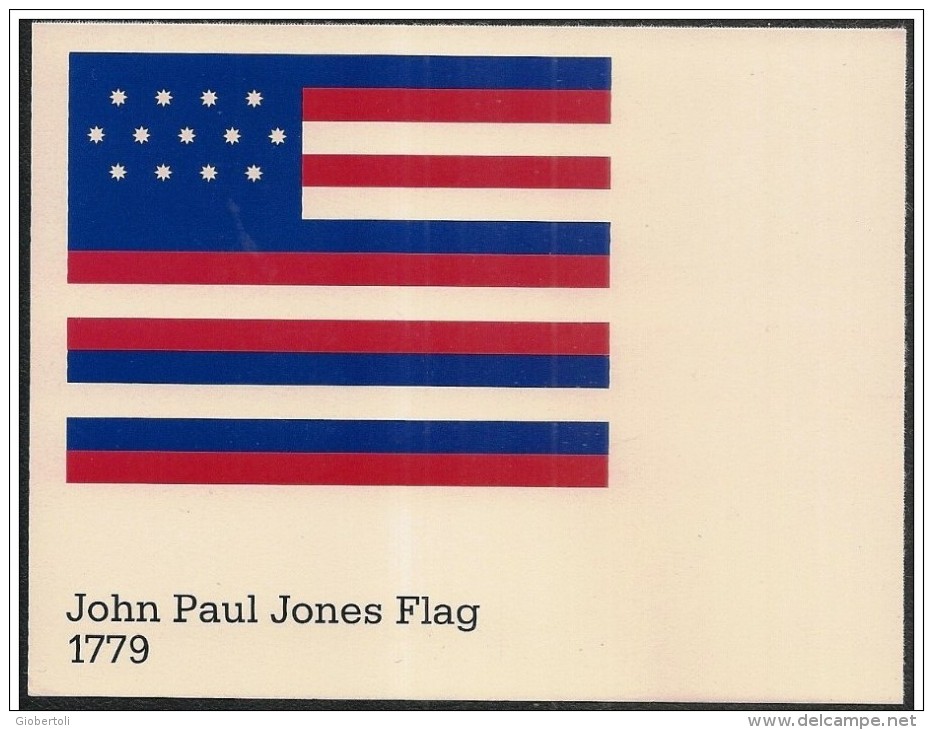 Stati Uniti/États-Unis/United States: Intero, Stationery, Entier, Evoluzione Della Bandiera USA, Evolution Of USA Flag, - Buste