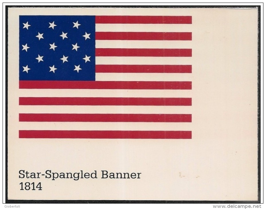 Stati Uniti/États-Unis/United States: Intero, Stationery, Entier, Evoluzione Della Bandiera USA, Evolution Of USA Flag, - Buste