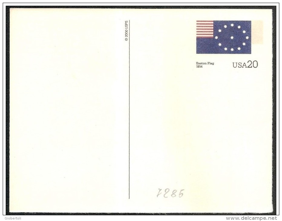 Stati Uniti/États-Unis/United States: Intero, Stationery, Entier, Evoluzione Della Bandiera USA, Evolution Of USA Flag, - Buste