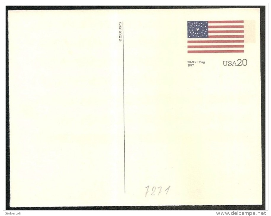 Stati Uniti/États-Unis/United States: Intero, Stationery, Entier, Evoluzione Della Bandiera USA, Evolution Of USA Flag, - Buste